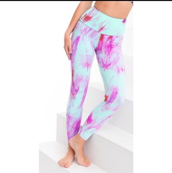 Booty by Brabants Marble Slim Fit Leggings Fuchsia - Picture 3 of 13